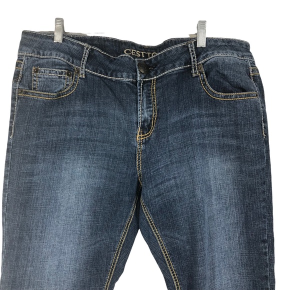 C’est Toi Jeans Plus Size 20 w/Bold Stitching and Spandex Stretch - Picture 7 of 7